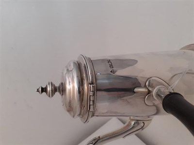 Lot 2008 - A Victorian Silver Coffee-Pot, by Richard Martin and Ebenezer Hall, Sheffield, 1890, in the...