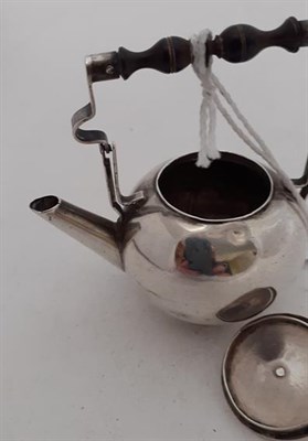 Lot 2039 - A George I Silver Miniature Toy Teapot, Maker's Mark IS, Probably London, Circa 1720, globular...