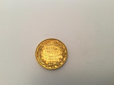 Lot 2052 - An Edward VII Gold Medal, Maker's Mark JM, Possibly for Joseph Moore, Birmingham, 1901, 18ct,...