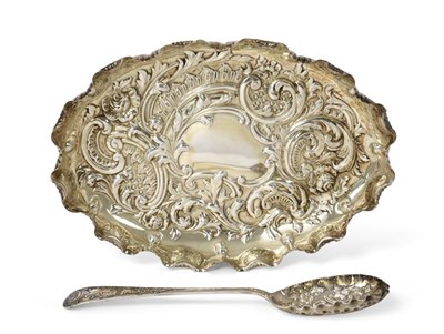 Lot 2062 - A Victorian Silver Bowl and Spoon, by Samuel Fenton and William Staniforth, Sheffield, 1895,...
