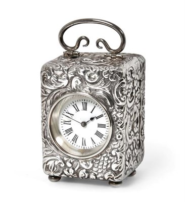 Lot 2070 - An Edward VII Silver Cased Timepiece, by Reichberg and Co., Overstriking Another, London, 1902,...
