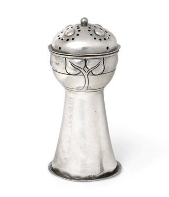 Lot 2086 - An Edward VII Silver Caster, by A. E. Jones, Birmingham, 1908, Retailed by Terry and Co.,...
