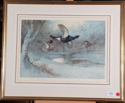 Lot 1002 - After Archibald Thorburn FZS (1860-1935) ''Sunshine and Drift'' Signed in pencil, a colour...