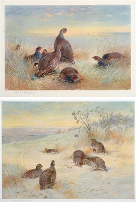 Lot 1003 - After Archibald Thorburn FZS (1860-1935) ''At the close of a Winter's day'' Signed in pencil, a...