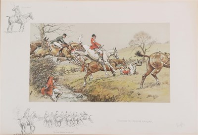 Lot 1008 - Charles Johnson Payne ''Snaffles'' (1884-1967)  ''Prepare to receive Cavalry'' Signed, with the...
