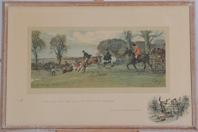 Lot 1009 - Charles Johnson Payne ''Snaffles'' (1884-1967)  ''Happy are they who hunt for their own...
