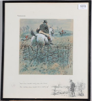 Lot 1015 - Charles Johnson Payne ''Snaffles'' (1884-1967) ''Tonnage - and when Hounds really run, can show how