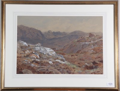 Lot 1025 - Archibald Thorburn (1860-1935) Moorland landscape, possibly The Gaick Estate, Inverness-shire...