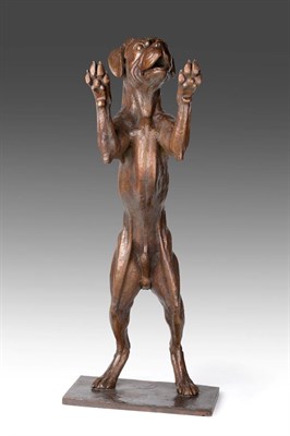 Lot 1093 - Sally Arnup FRBS, ARCA (1930-2015) ''Boxer'' Signed and numbered V/X, bronze, 61cm high...