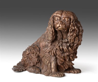 Lot 1094 - Sally Arnup FRBS, ARCA (1930-2015) ''Cavalier King Charles Spaniel Sitting: Brutus'' Signed and...