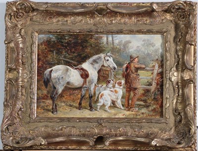 Lot 1108 - James Hardy Junior (1832-1889) Scottish Picker up with his horse and Spaniels Signed and dated...