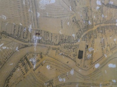 Lot 150 - Wood (John) Plan of Kendal, 1833, engraved map, linen backed, wooden headpiece and roller