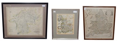 Lot 154 - Bowen (Eman.), A New and Accurate Map of England and Wales ..., 1789, engraved map, hand...