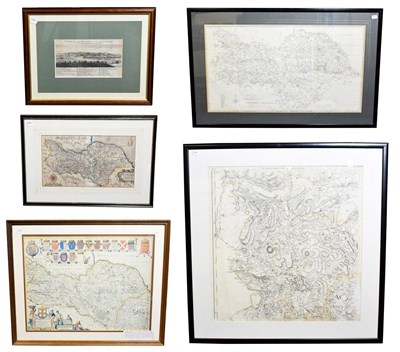 Lot 154A - Cary (J.) A Map of the North Riding of Yorkshire, no date, uncoloured, mounted framed and...