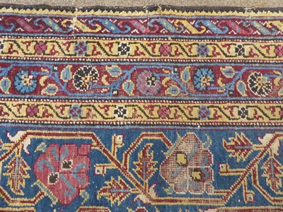 Lot 188 - Amritsar Carpet Punjab, circa 1890 The ivory field with columns of large flowerhead and angular...