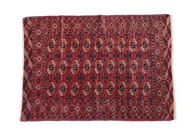 Lot 193 - Tekke Rug Emirate of Bukhara, circa 1910 The brick red field of quartered güls enclosed by octagon