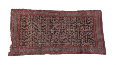 Lot 225 - Malayir Khelleh West Iran, circa 1970 The deep indigo Herati field enclosed by pale indigo...