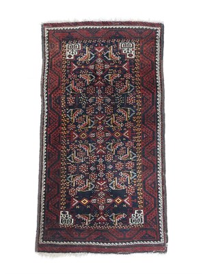 Lot 241 - Zabol Baluch South East Afghanistan/Iran Border, circa 1910 The midnight blue field of serrated...