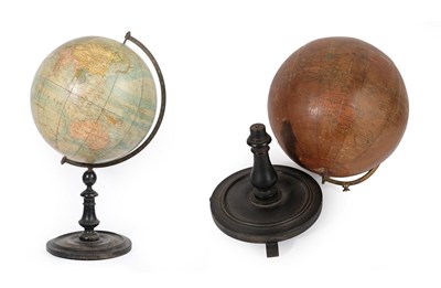 Lot 324 - A Peter J Oestergaard 13 Inch Terrestrial Table Globe, late 19th/early 20th century, on a...