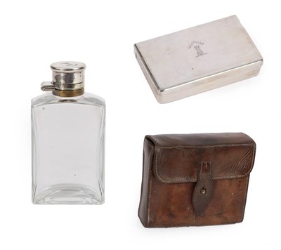 Lot 341 - An Edwardian Gentleman's Travelling Set, the silver London 1906, retailed by Aspreys,...