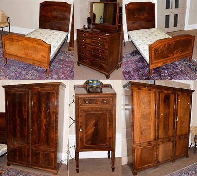 Lot 471 - Maple & Co: A Late 19th Century Mahogany, Crossbanded and Boxwood Strung Six Piece Bedroom...