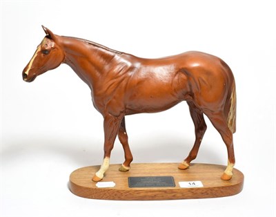 Lot 14 - A Beswick connoisseur figure titled ''Grundy Racehorse of the Year 1975''