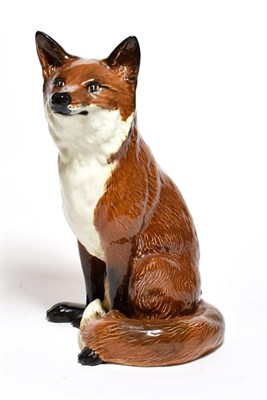 Lot 29 - Beswick Fireside Fox, model No. 2348, red-brown and white gloss