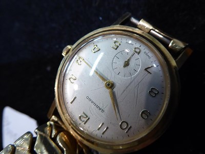Lot 52 - A gentleman's 9 carat gold Garrard wristwatch