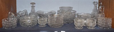 Lot 111 - A large quantity of cut crystal and glasswares, comprising fruit bowls, decanters, three...