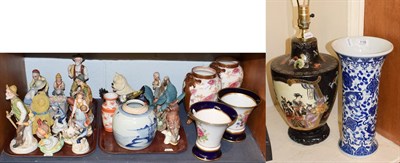 Lot 118 - A quantity of modern ornamental ceramics including a pair of Royal Dux floral painted vases, a...