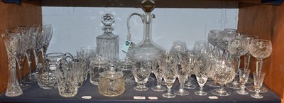 Lot 120 - A large assortment of table glassware, including Edinburgh Crystal, etc (qty)