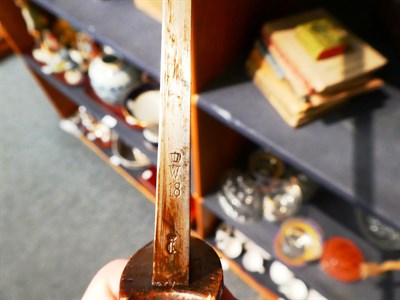 Lot 125 - A Victorian billy club/truncheon, a French bayonet, a German bayonet and scabbard, Bryant and...