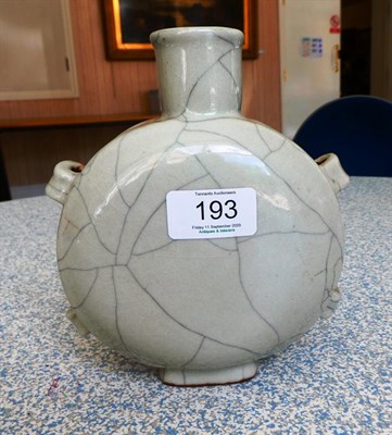 Lot 193 - A Chinese pilgrim flask