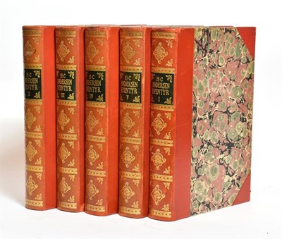 Lot 198 - A set of five volumes Hans Christian Anderson, leather bound