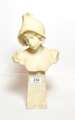 Lot 234 - An Art Nouveau bust of a young maiden