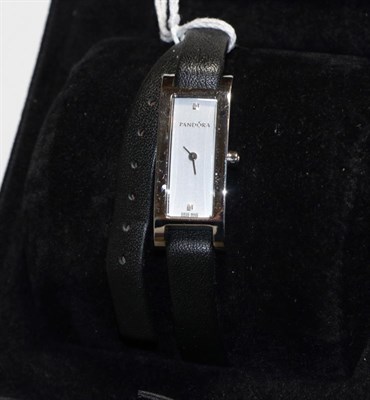 Lot 287 - A lady's Pandora wristwatch with box and papers