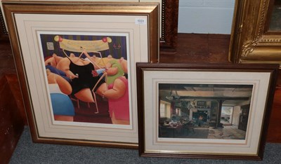 Lot 1031 - Sarah Szikora ''Ladies Only'', together with a further print after Stephen Darbyshire,...