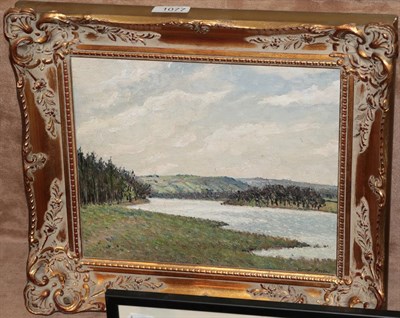 Lot 1077 - Ernest Forbes, The Reservoir, Fewston, signed, inscribed verso, oil on board