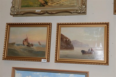 Lot 1080 - Edward King Redmore (1860-1941) A pair of fishing scenes, signed oil on board; together with...