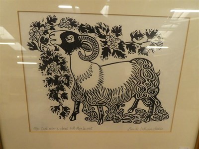 Lot 1088 - Marie Hartley MBE (1905-2006) ''Fossdale'' signed and inscribed woodblock print, together with...