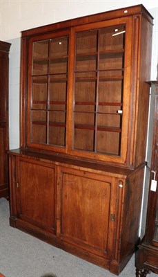 Lot 1151 - A late Victorian mahogany glazed bookcase