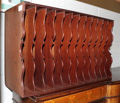 Lot 1265 - A 19th century mahogany divider, 38cm by 62cm by 23cm