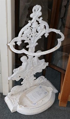 Lot 1266 - A Victorian cast iron stick stand