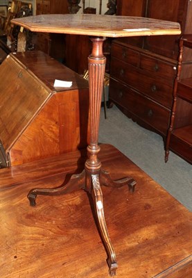 Lot 1268 - A late Victorian mahogany and satinwood cross banded tripod table