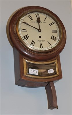 Lot 1278 - A wall timepiece