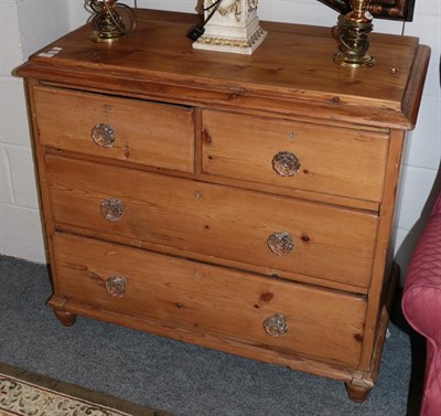 Lot 1297 - Victorian pine chest of drawers