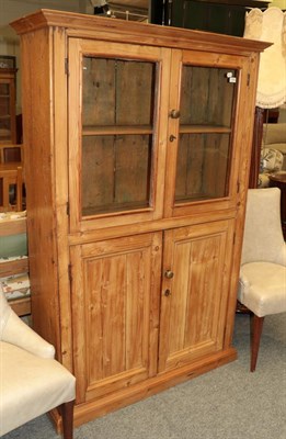 Lot 1340 - A Victorian glazed pine cupboard