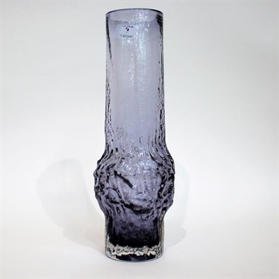 Lot 7 - Whitefriars - Geoffrey Baxter: A Large Textured Range Glass Vase, in lilac, pattern 9829,...