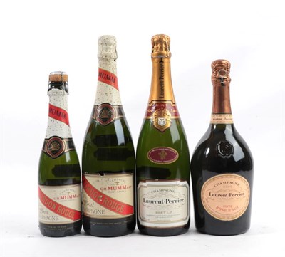 Lot 2002 - Lauren Perrier Brut L.P. Champagne (one bottle), Lauren Parrier Rosé Brut Champagne (one...