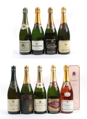 Lot 2005 - Lanson Black Label Brut Champagne (one bottle), De Laurency Brut Champagne (one bottle), Veuve...